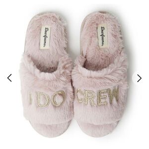 Dearfoams, Women's I Do Crew Slide Slipper, NWT
